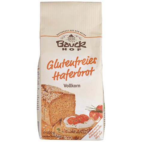 Haferbrot Backmischung Vollkorn Glutenfrei Bio 500g Von Bauckhof