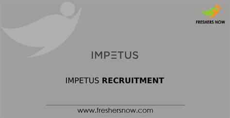 Impetus Recruitment 2025 For Freshers