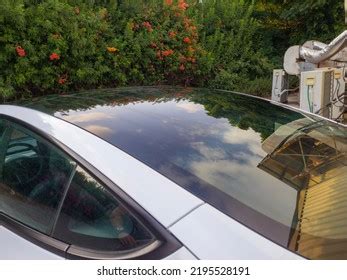 Tesla Model 3 Glass Roof Solar Stock Photo 2195528191 | Shutterstock