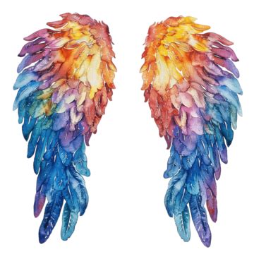 Pintura Em Aquarela De Asas De Anjo Para Espaços Criativos PNG Anjo