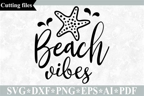 Beach Vibes Svg Cut File Summer Svg Beach Svg By Vr Digital Design