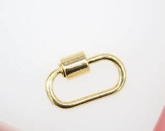 Small Gold Carabiner Etsy