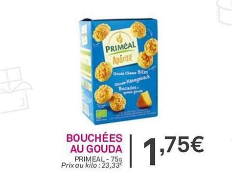 Promo Bouchées au gouda priméal chez Le grand panier bio