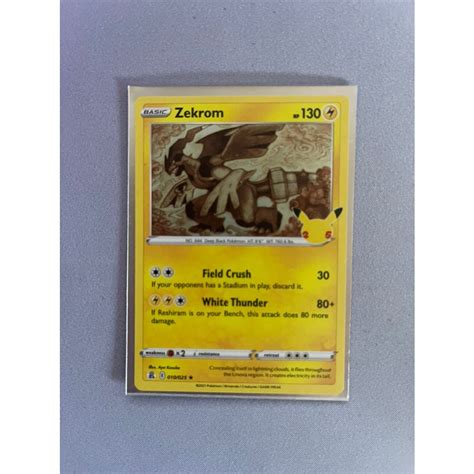 PTCG Pokemon Cards 25th Anniversary Celebrations Zekrom 10 25