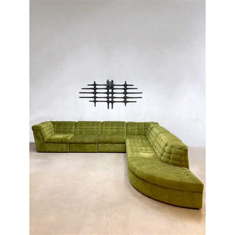 Vintage Modular Green Sofa By Laauser