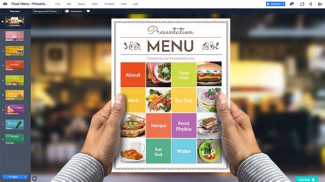 Food Menu Prezi Template | Prezibase