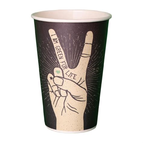 Detpak Grasp The Moment 80mm Single Wall PLA Hot Cup 480ml Pack 1000 DU494 Nisbets