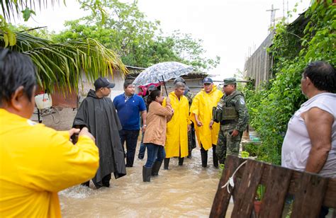 Juanita Alonso Realiza Recorrido Para Verificar Zonas Bajas