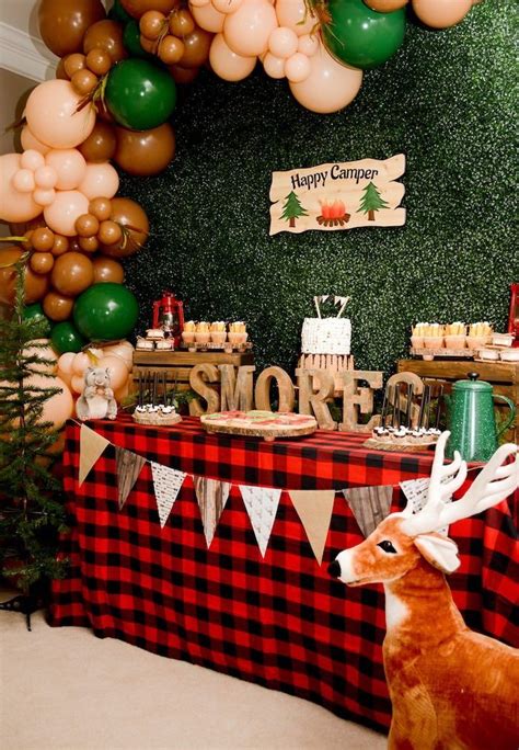 Karas Party Ideas Camping Themed Dessert Table