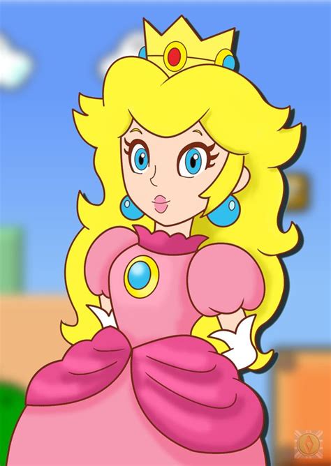 Princess Peach Cel Shading Practice By Reillyington86 On Deviantart