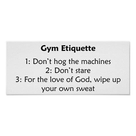 Gym Etiquette Poster Gym Etiquette, Gym Poster, Yoga Training, Fitness ...