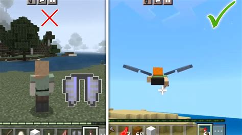 How To Use Rocket Elytra In Minecraft Pe How To Fly Elytra In