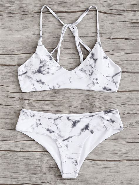 Triangle Top With Tropical Print Bikini Set Artofit