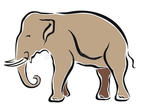 Asian elephant stock vector. Illustration of elephant - 30648041