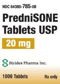 Prednisone Deltasone 20mg 1000 Tabs