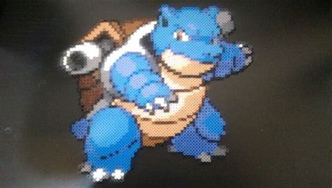 Blastoise Pokemon Perler Bead Sprite Pokemon Perler Beads Bead