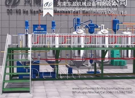 Tpd Batch Type Sunflower Oil Refinery Machine Working Process D