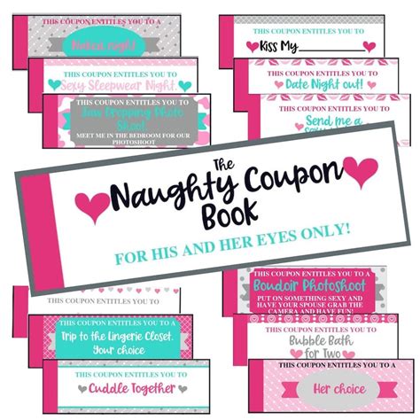 52 Printable Naughty Coupons Naughty Coupon Book Sex Etsy