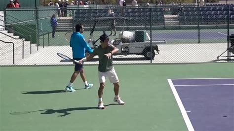 錦織圭選手【練習風景】ヒッティングラリー＆ボレー Kei Nishikori Hitting Practice And Bolley 2019 Indian Wells Youtube