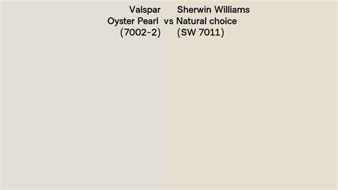 Valspar Oyster Pearl 7002 2 Vs Sherwin Williams Natural Choice Sw 7011 Side By Side Comparison