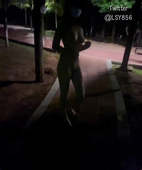 Chinese Public Nudity Walking On The Streets At Night 3