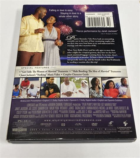 Tyler Perry S Why Did I Get Married Too DVD 2010 Janet Jackson Jill