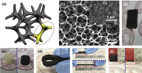 Carbon Nanotube Cnt Sponge Electrode A Schematic Of Cntsponge