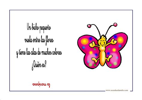 Poesias Y Adivinanzas De Mariposas Poesias Cortas Para Niños Poemas 5ee