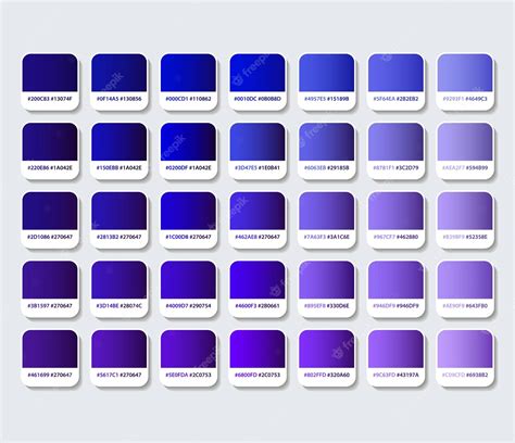 Premium Vector | Violet color palette with hex