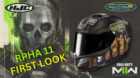 HJC RPHA 11 Call Of Duty Modern Warfare 2 Ghost Motorcycle Helmet