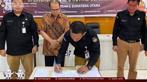 KPU Sumut Teken Pakta Integritas Dan Perjanjian Kinerja Tahun 2024