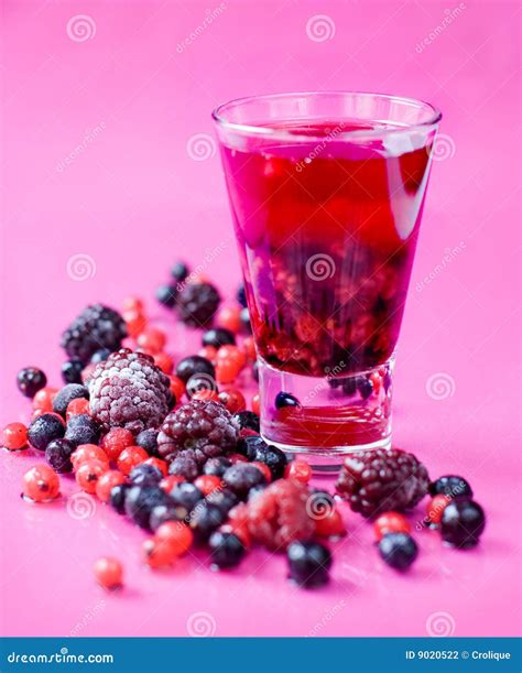 Mixed Berries And Berry Juice Stock Photo - Image: 9020522