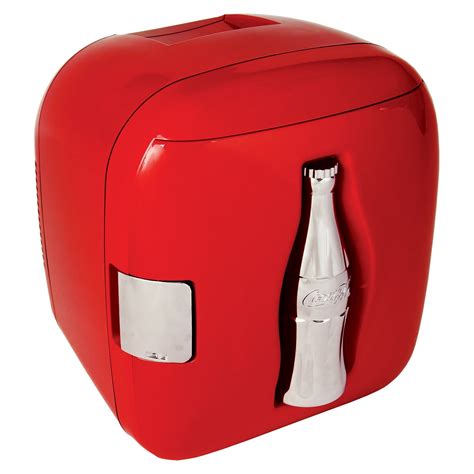 Coca Cola 12 Can AC DC Cube Personal Mini Cooler Mini Fridge Walmart