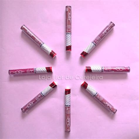 Batom Líquido Matte 3 em 1 Millim Nas Cores Rosa Nude Lilás e