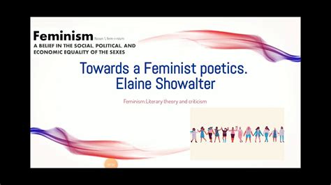 Towards A Feminist Poetics Elaine Showalter Youtube