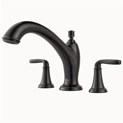 Pfister Northcott Tuscan Bronze 2 Handle Deck Mount Roman Bathtub Faucet At