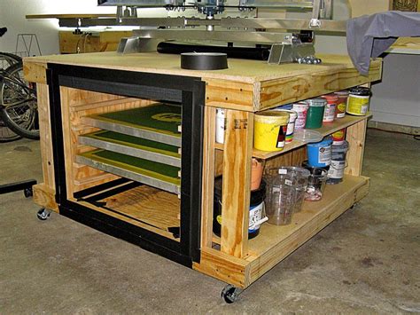 Table For Table Top Screen Printing Press Screen Printing Table Screen Printing Press Diy