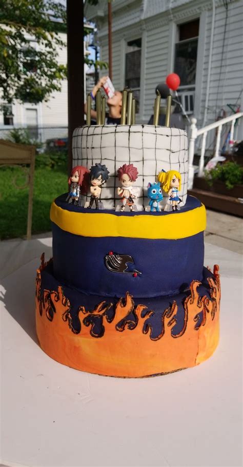 Fairy Tail Birthday Cake Anime Cake Sweet 16 Birthday Cake Cute