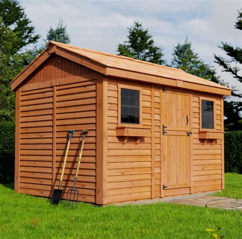 Cabana 12x8 Garden Shed | Made with Sustainable Western Red Cedar — Backyard Oasis