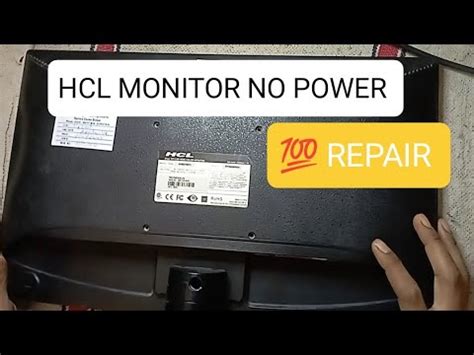 Hcl Monitor Power Problem Hcl Monitor Repair Hcl Monitor Open YouTube