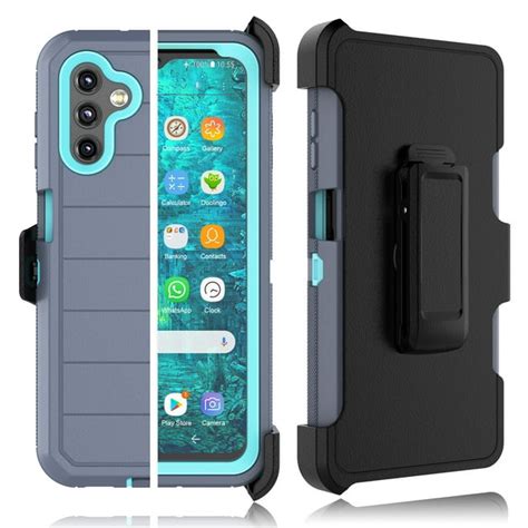 Tiflook Case For Samsung Galaxy A13 5g [built In Screen Protector] Holster Belt Clip [military