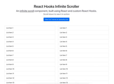 Github Upmostly React Hooks Infinite Scroll An Example Infinite