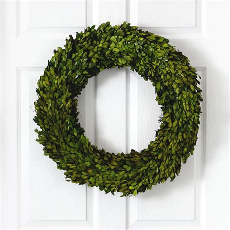 24” Preserved Boxwood Wreath | Nearly Natural