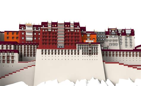 Download Potala Palace Lhasa Royalty Free Stock Illustration Image