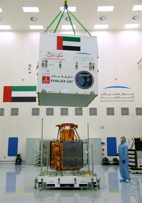 Pics Emirates Skycargo Delivers Uaes First Satellite For Launch