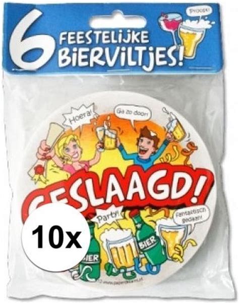 X Bierviltjes Geslaagd Stuks Bol