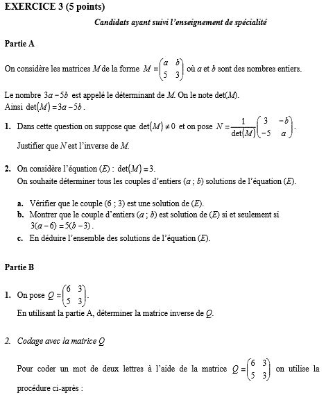 Bac S 2018 Le Sujet De L 233 Preuve De Sp 233 Math 233 Matiques By