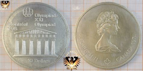 10 Dollars Canada 1974 Elizabeth II XXI Olympiad Montréal 1976