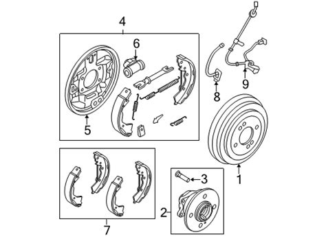 G Genuine Hyundai Drum Brake Assembly Rear Rh