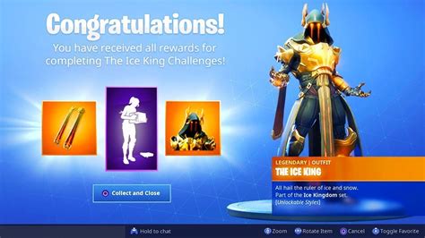 Ice King Fully Upgraded Gold Skin Unlocked Ice King Challenge Fortnite Season 7 Gameplay